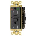 Bryant GFCI Receptacle, Self Test, IG, Tamper and Weather Restant, 15A 125V, 2-Pole 3-Wire Grounding, 5-15R GFST82BKIG